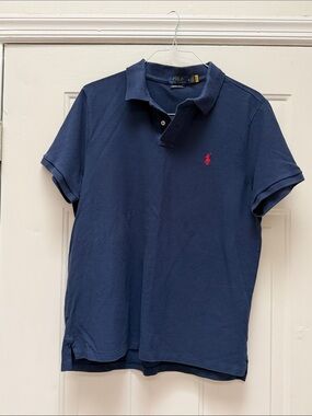 Ralph Lauren Polo Shirt - Custom Slim Fit Navy size XL